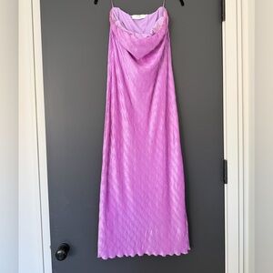 ASTR The Label Strapless Lavender Pink Dress